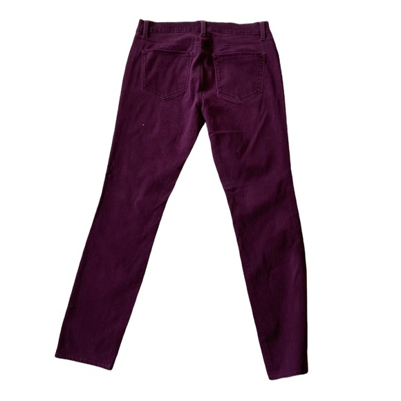 ANN TAYLOR Modern Jeans Pants Skinny Straight Purple Plum Denim Stretch - Picture 2 of 11